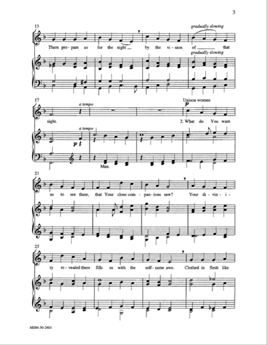 Jesus, Take Us to the Mountain 4-Part scores gallery preview page 2