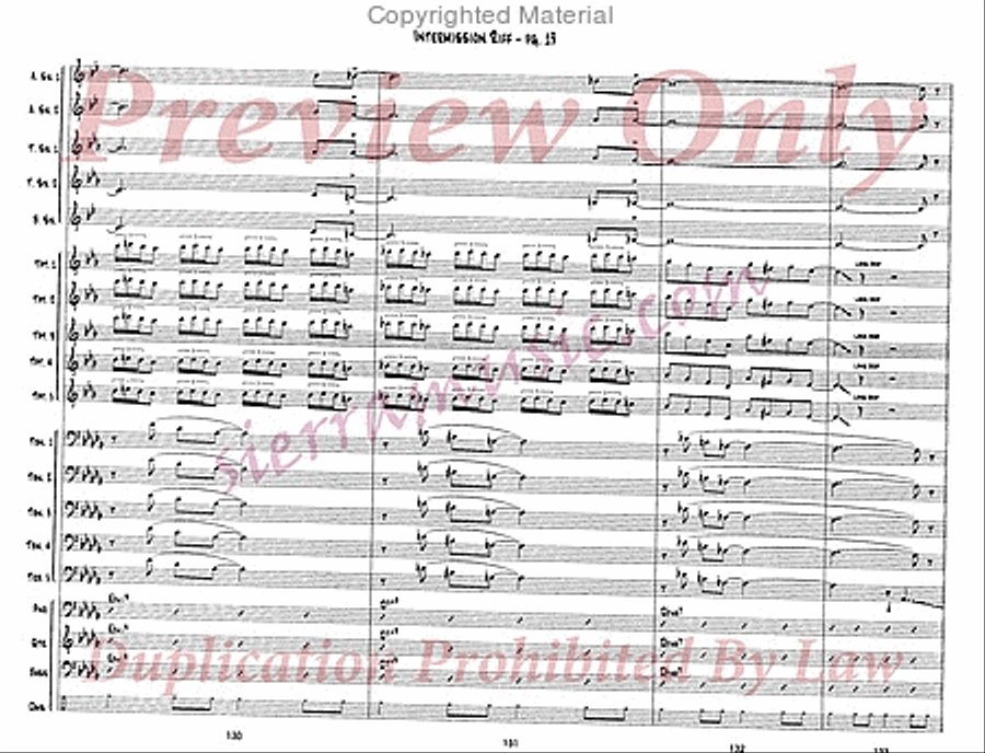 Intermission Riff Jazz Ensemble scores gallery preview page 20
