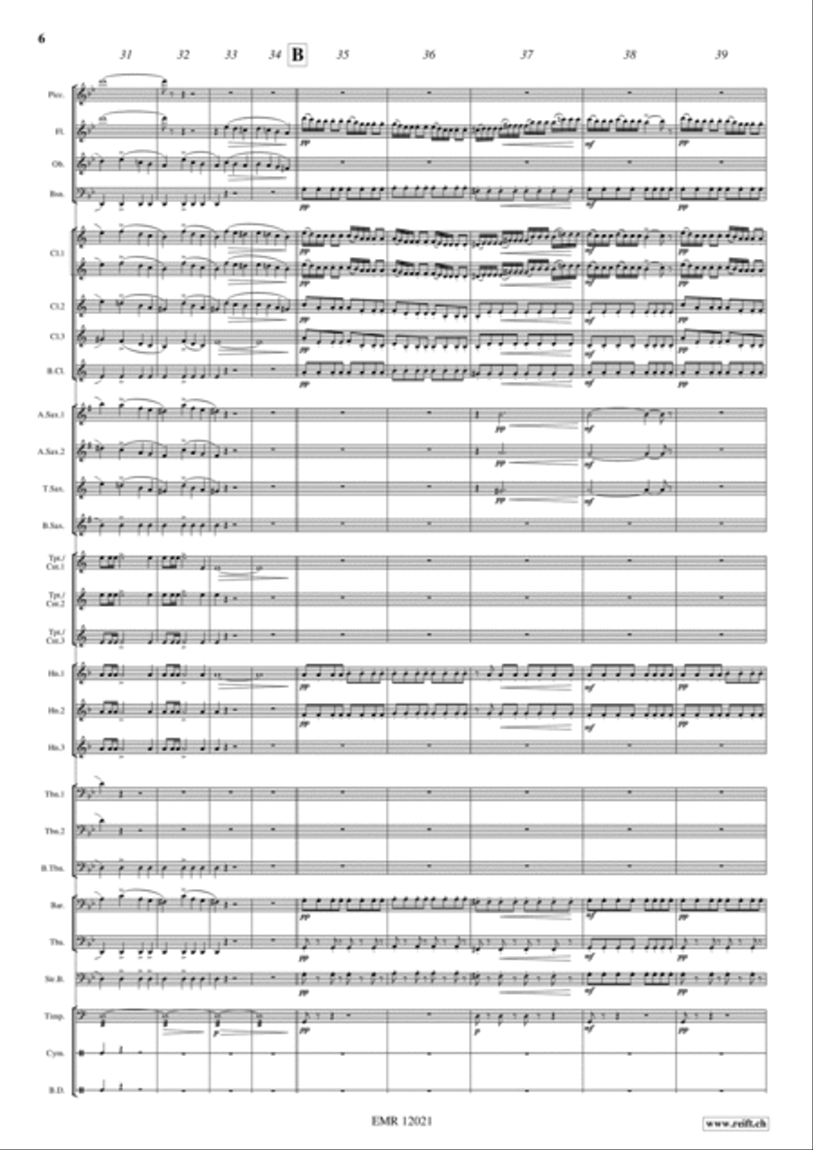 Norma Overture Concert Band scores gallery preview page 6