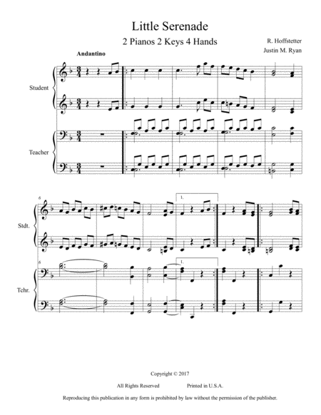 String Quartet No. 5 in F Major 2nd Movement "Little Serenade" image number null