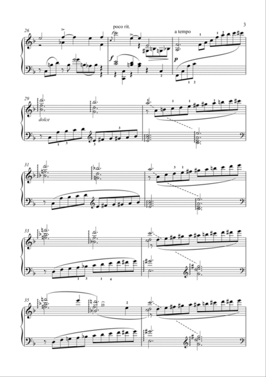 Faure-Barcarolle No.7 in D minor, Op.90 Piano Solo scores gallery preview page 4