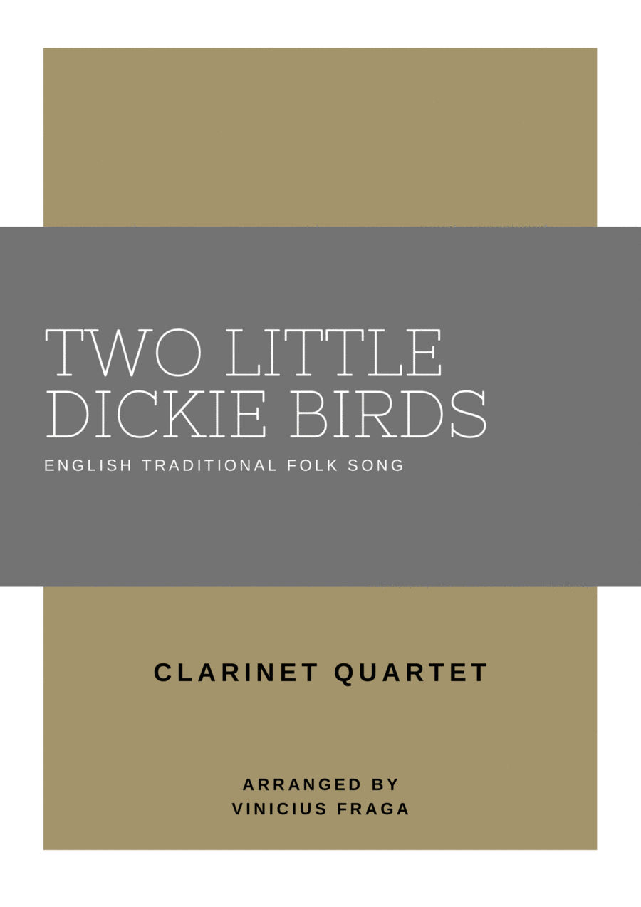 Two Little Dickie Birds Woodwind Ensemble scores gallery preview page 1
