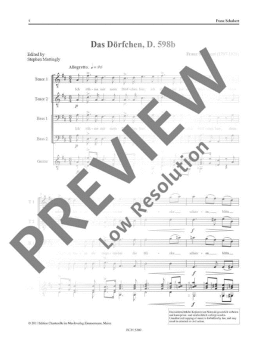 Das Dörfchen Men's Choir scores gallery preview page 5
