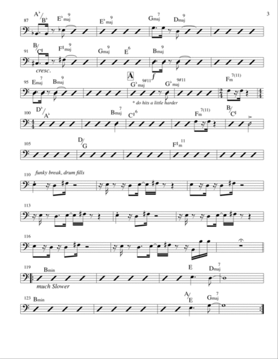 Sales Division Bass/drums Jazz Ensemble scores gallery preview page 3