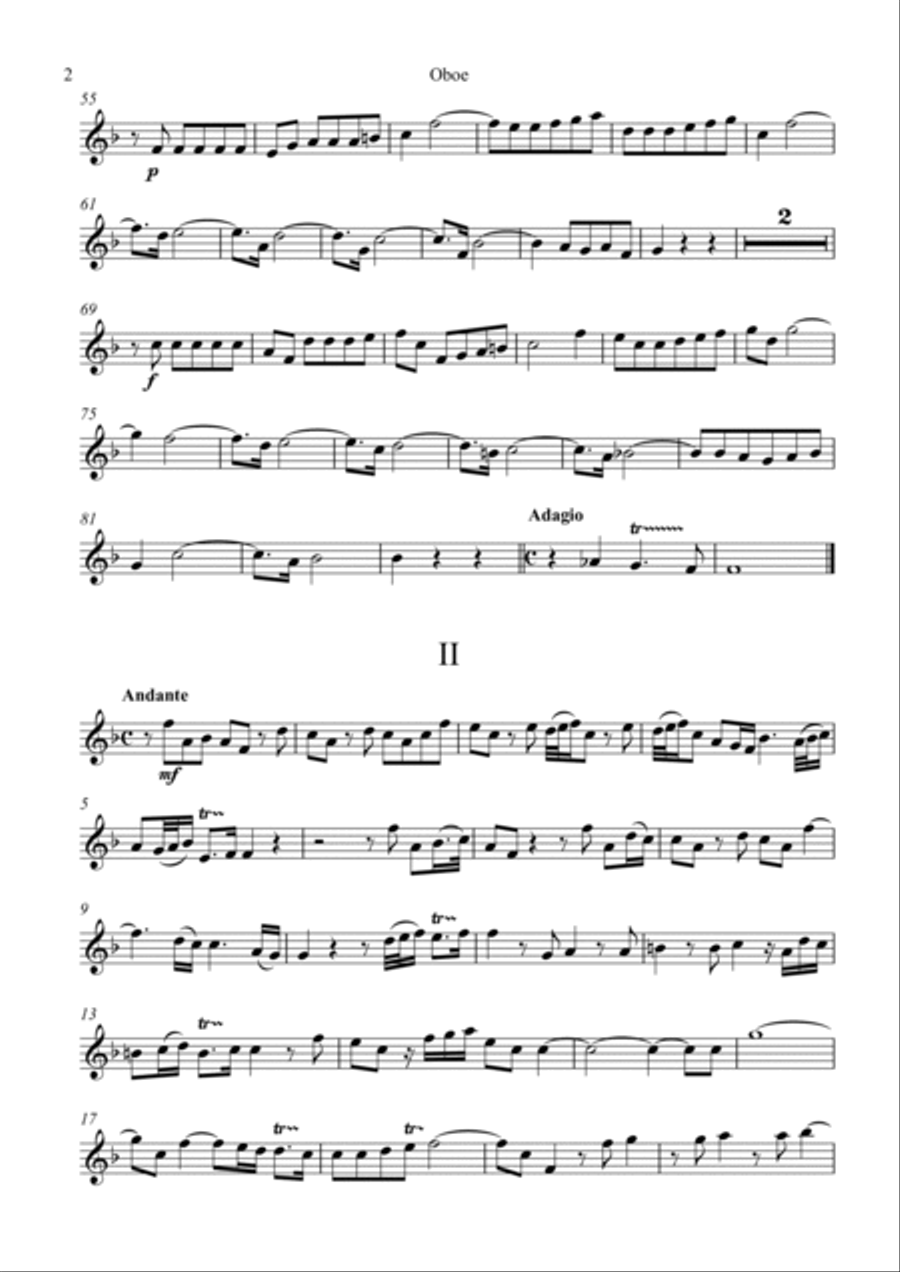 O Sing Unto The Lord, Anthem IV, parts Small Ensemble scores gallery preview page 2