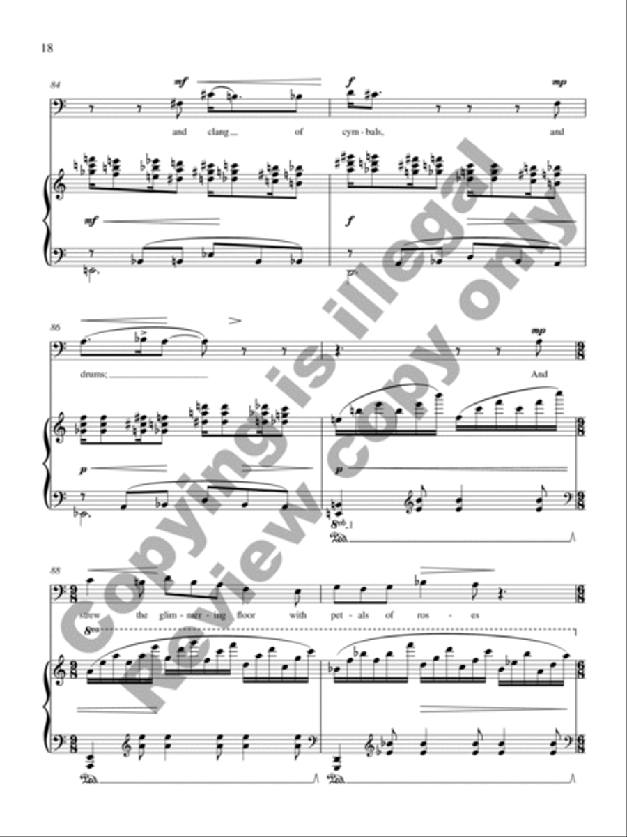 Nocturne of Remembered Spring Baritone Voice scores gallery preview page 13