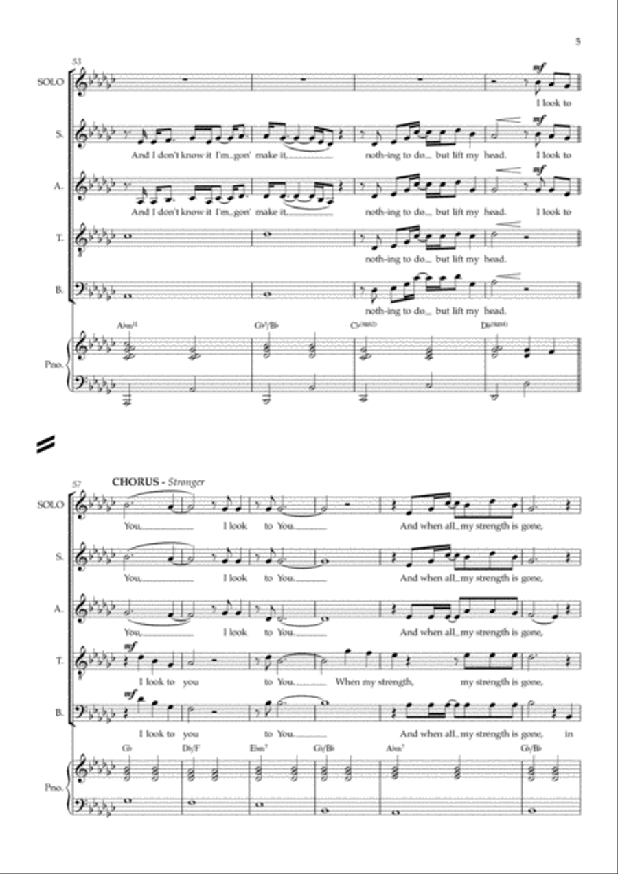 I Look To You I Look To You 4-Part scores gallery preview page 5