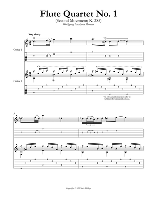 Book cover for Flute Quartet No. 1 (Second Movement)