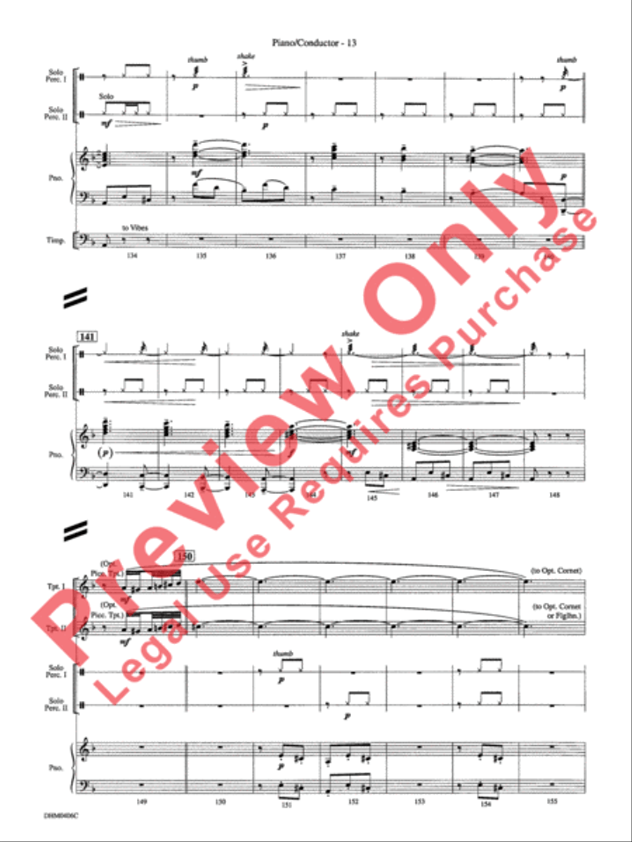 Carmen Fantasia Trumpet Duet scores gallery preview page 17