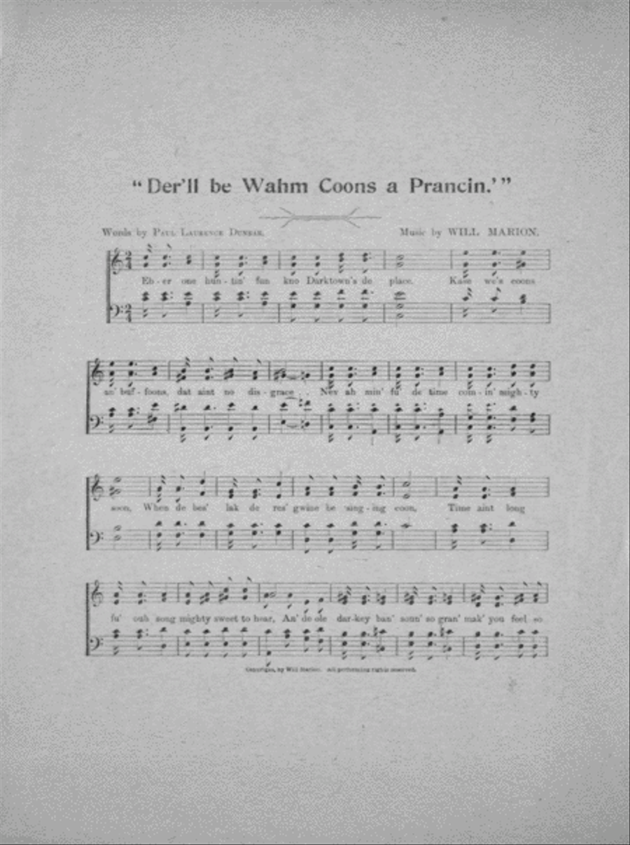 Ambolena Snow. An Afro-American Military Ballad Voice scores gallery preview page 2