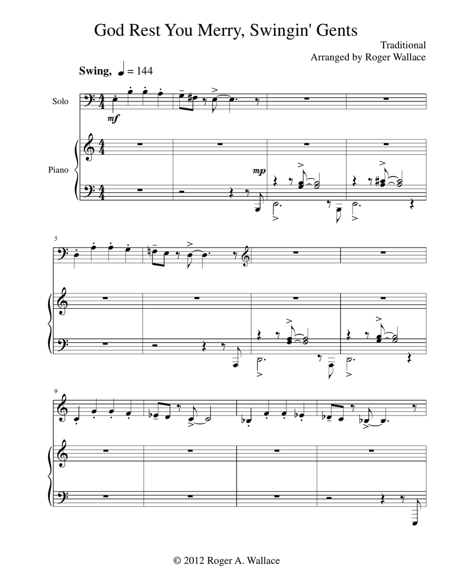 God Rest You Merry, Gentlemen Piano scores gallery preview page 3