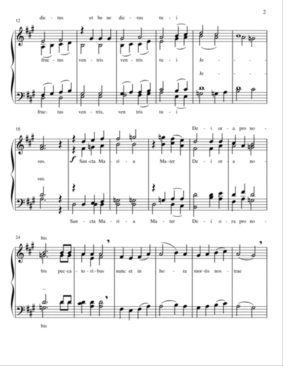 Ave Maria Ave Maria A Cappella scores gallery preview page 2