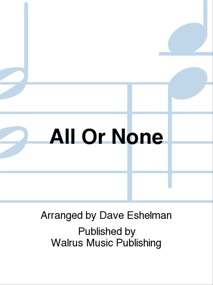 All Or None Big Band scores gallery preview page 1