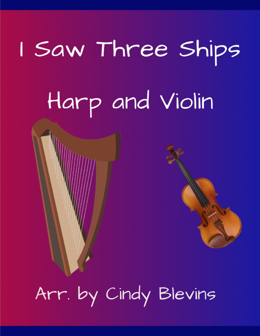 I Saw Three Ships, for Harp and Violin image number null