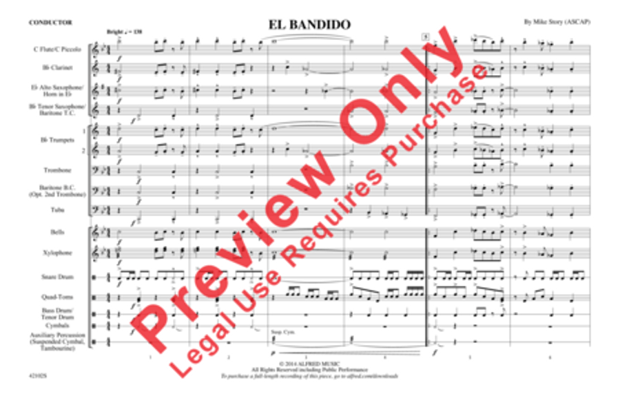 El Bandido El Bandido Marching Band scores gallery preview page 2