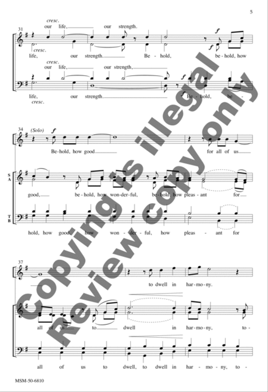 Behold, How Good Behold, How Good 4-Part scores gallery preview page 5