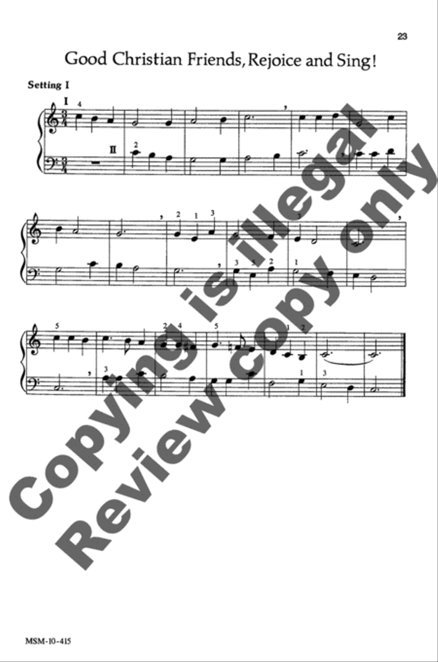 Easy Hymn Settings- Easter Organ scores gallery preview page 14