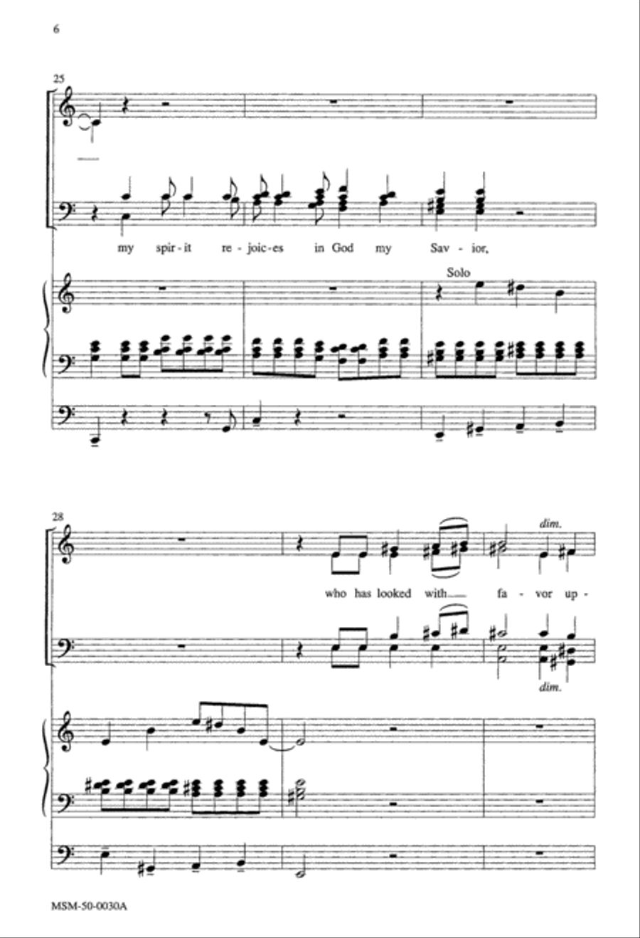 Magnificat 4-Part scores gallery preview page 5