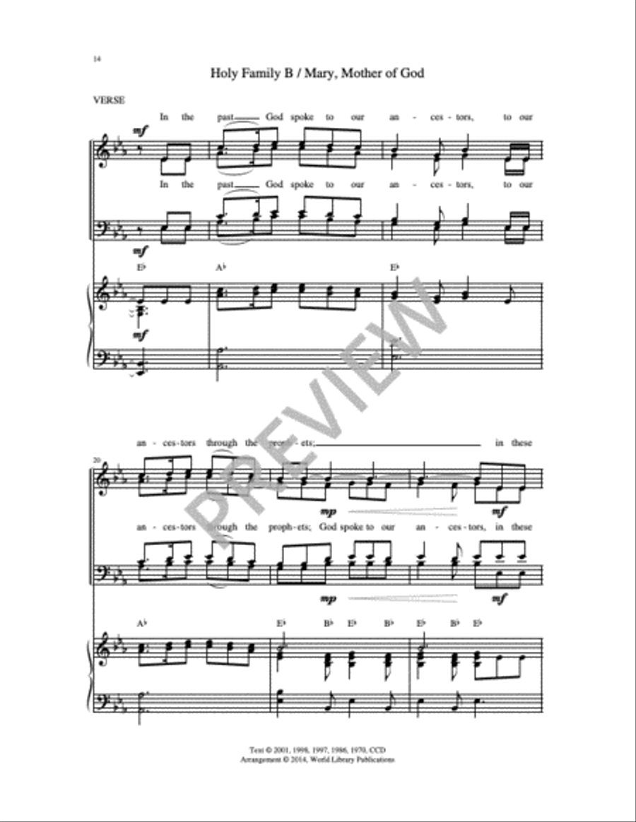 Christmas Gospel Acclamations on Gesù Bambino 4-Part scores gallery preview page 5