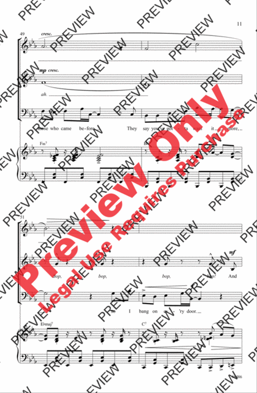 Another Day of Sun 3-Part scores gallery preview page 11