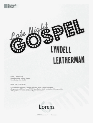 Book cover for Late Night Gospel