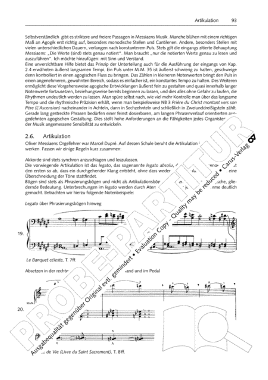 Orgelschule zur historischen Auffuhrungspraxis Organ Solo scores gallery preview page 94