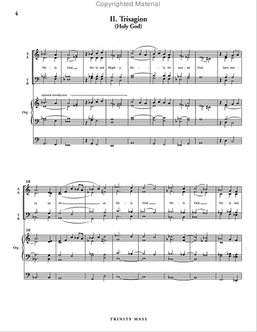 Trinity Mass (SATB score) image number null