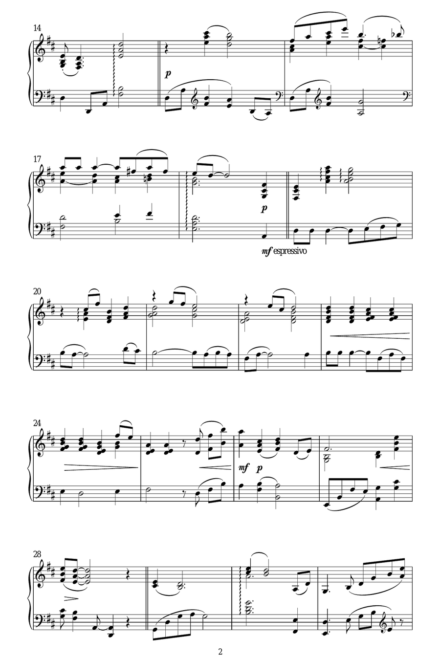 Shenandoah Piano Solo scores gallery preview page 2