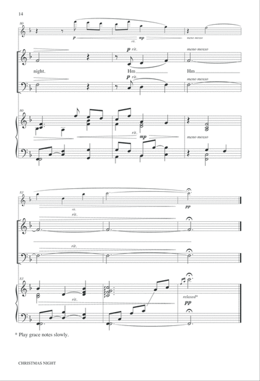 Christmas Night 4-Part scores gallery preview page 14