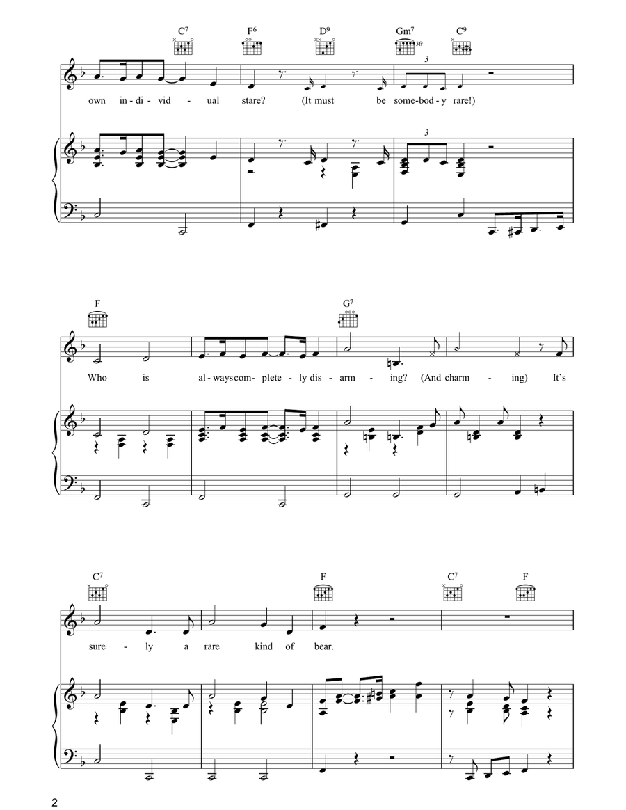 Paddington Bear Paddington Bear Piano, Vocal, Guitar scores gallery preview page 2