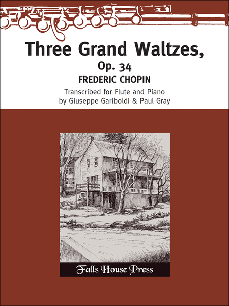 Three Grand Waltzes Op. 34 for Flute and Pian