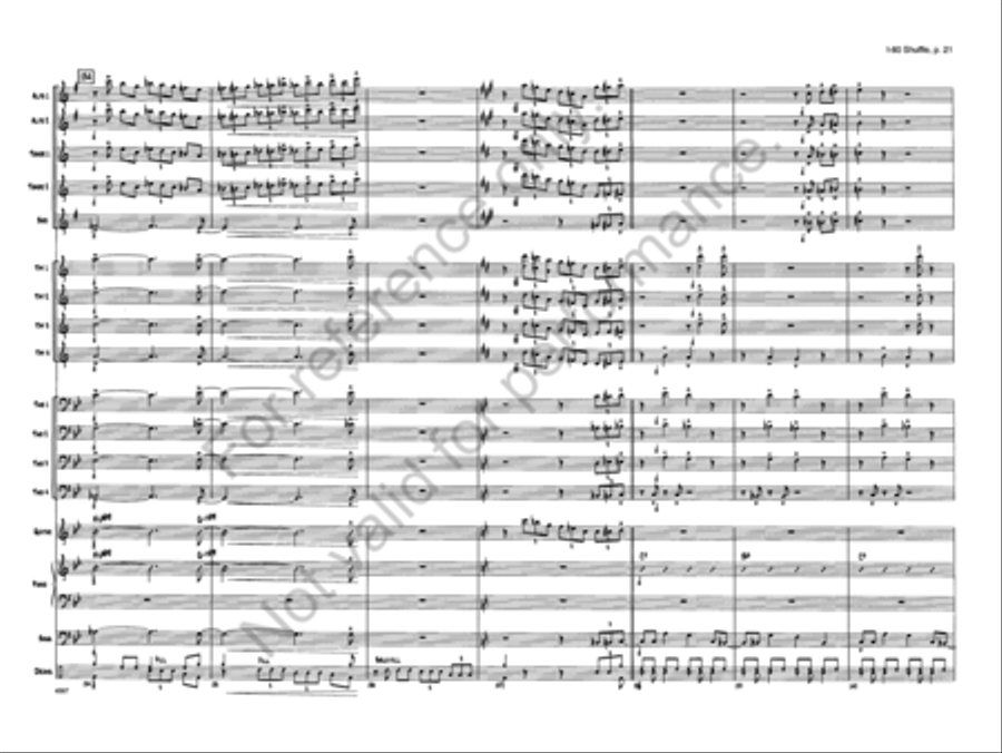 I-80 Shuffle I-80 Shuffle Jazz Ensemble scores gallery preview page 21