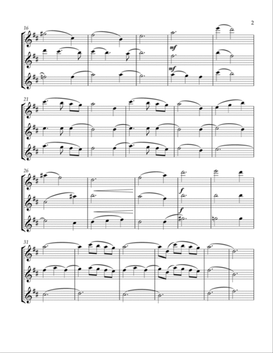 Moon River Flute Trio scores gallery preview page 3