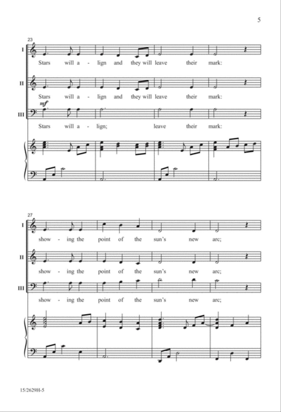 Winter Solstice 3-Part scores gallery preview page 5