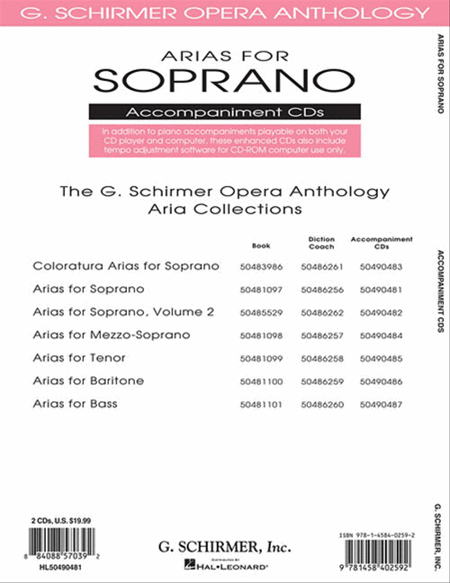 Arias for Soprano Voice Solo scores gallery preview page 2