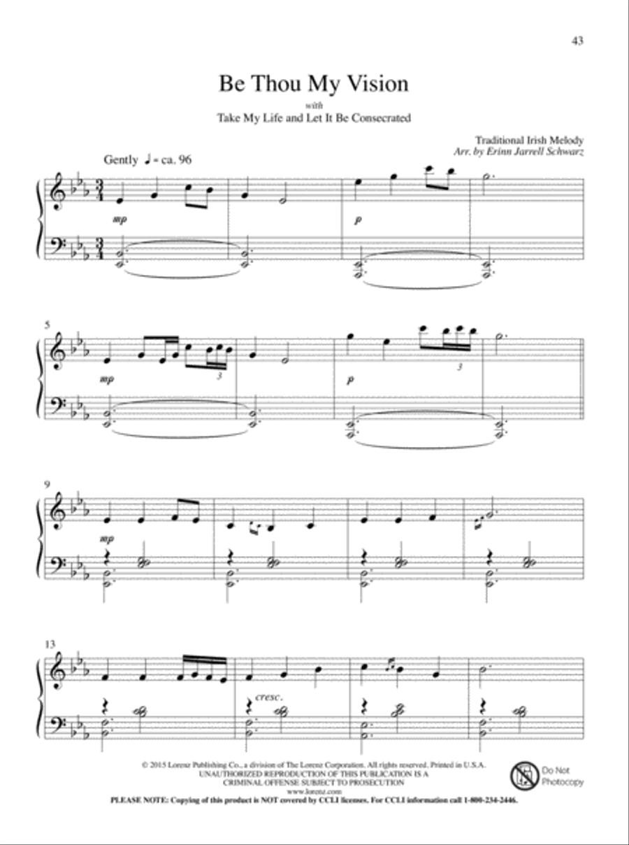 Let All Things Their Creator Bless! Piano Solo scores gallery preview page 24
