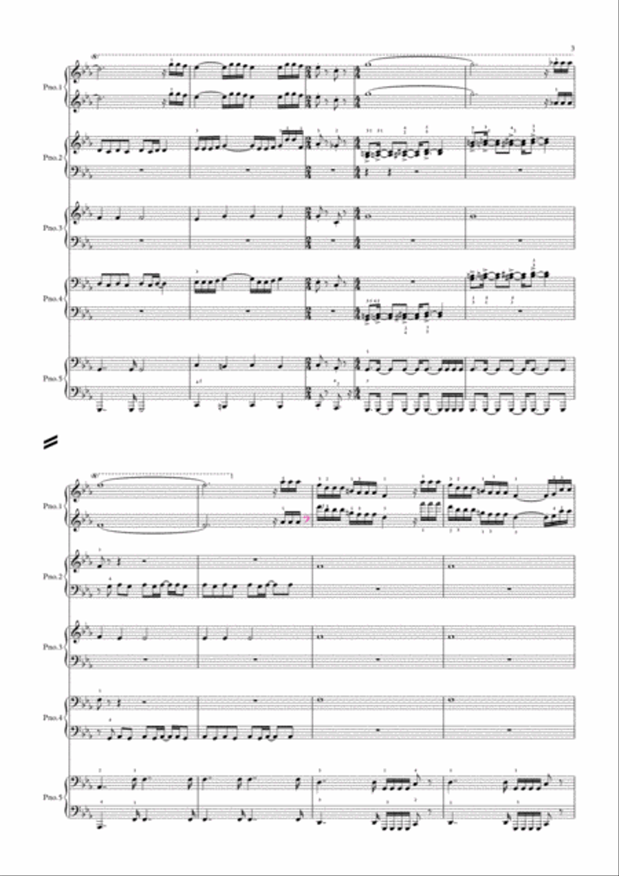 Beethoven Rocks - Theme from Beethoven's 5th Symphony Small Ensemble scores gallery preview page 3