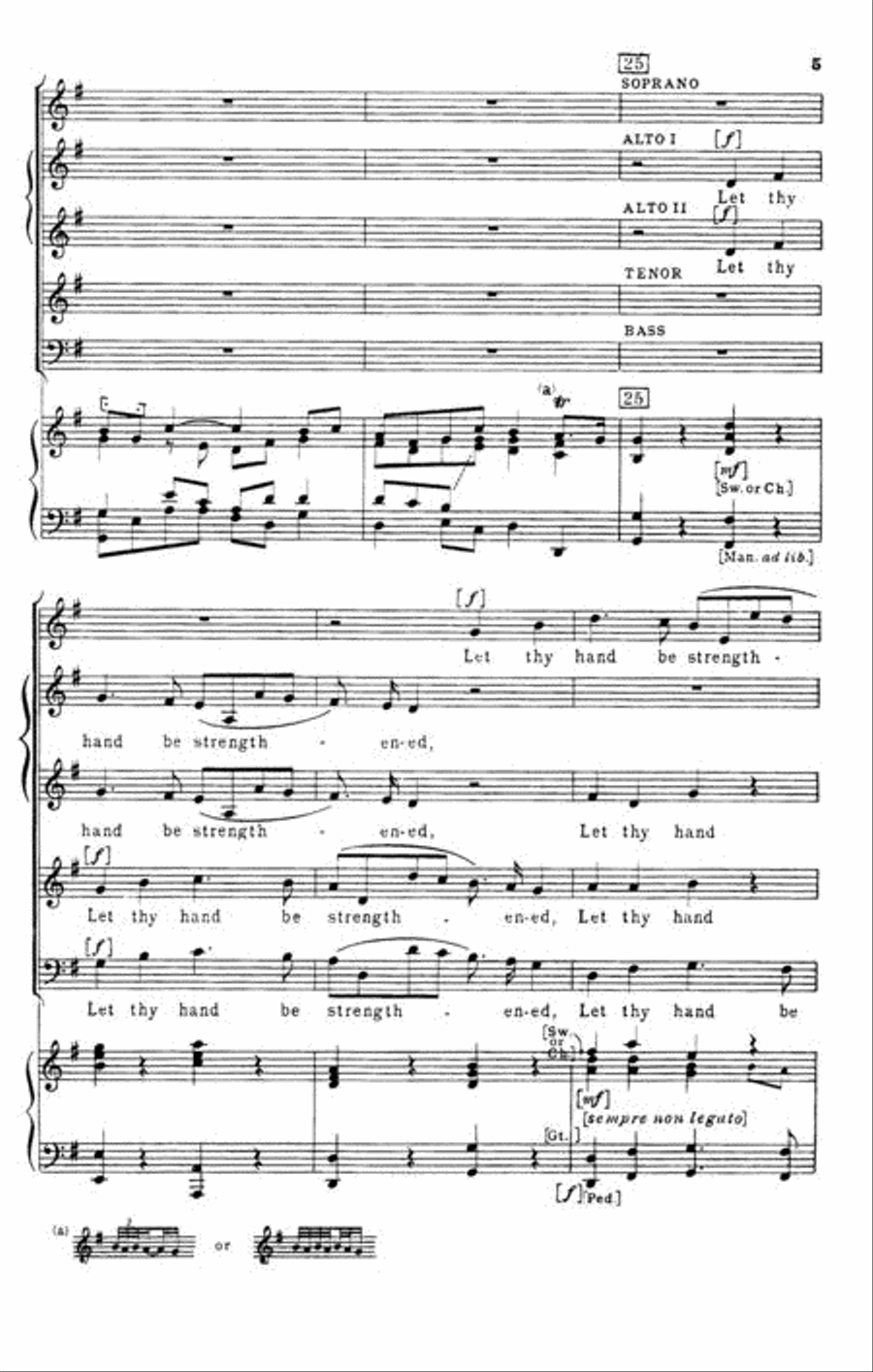 Coronation Anthem No. 4: Let Thy Hand Be Strengthened SSATB scores gallery preview page 2