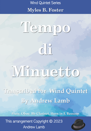 Book cover for Tempo di Minuetto (by Myles B. Foster, arr. for Wind Quintet)