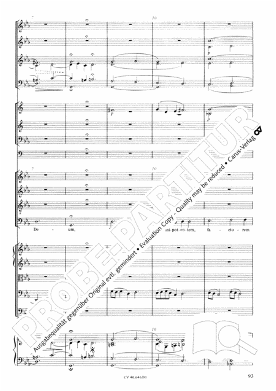 Mass in A Major (2 versions) STB scores gallery preview page 104