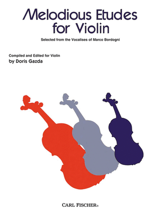 Book cover for Melodious Etudes For Violin