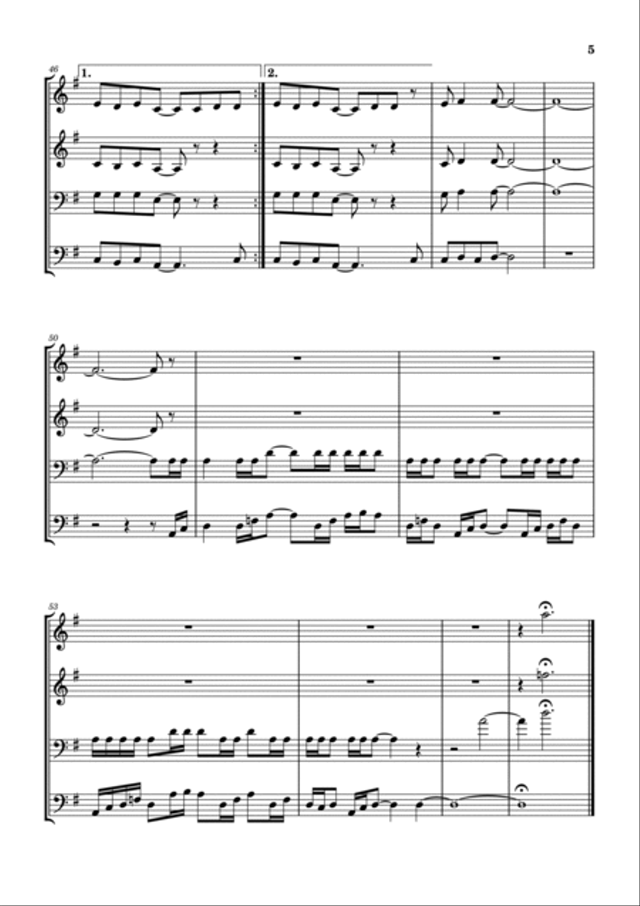Cinnamon Girl Brass Ensemble scores gallery preview page 6