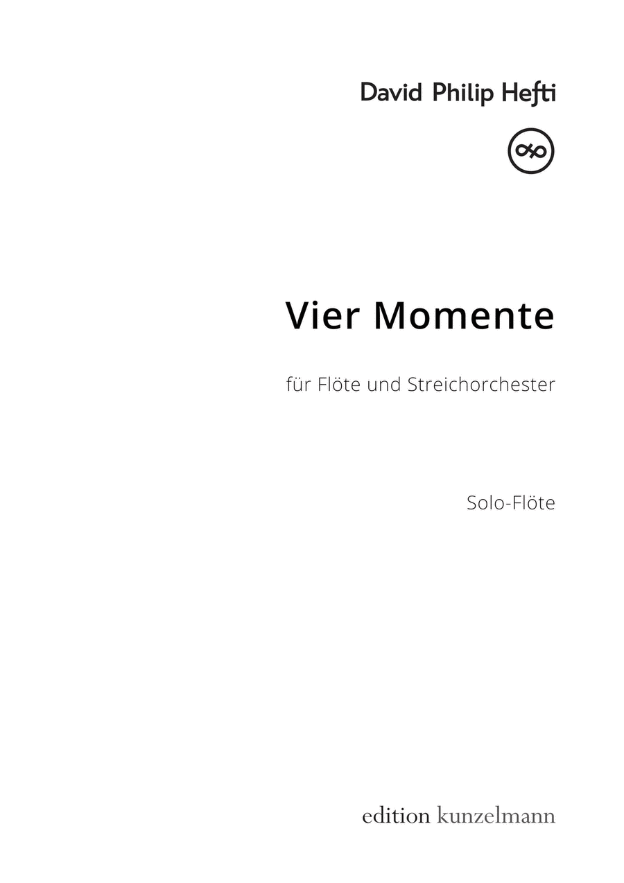 Four moments, for flute and string orchestra String Orchestra scores gallery preview page 1