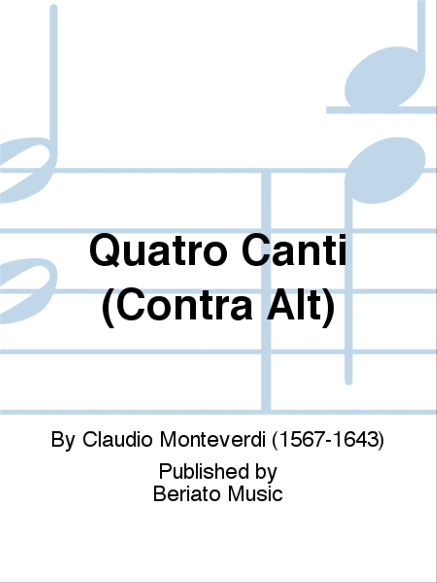Quatro Canti (Contra Alt) Voice Solo scores gallery preview page 1