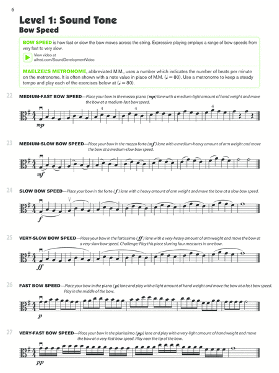 Sound Innovations for String Orchestra -- Sound Development