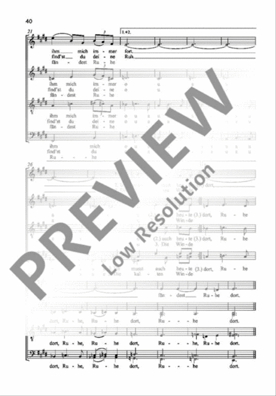 Am Brunnen vor dem Tore 4-Part scores gallery preview page 4