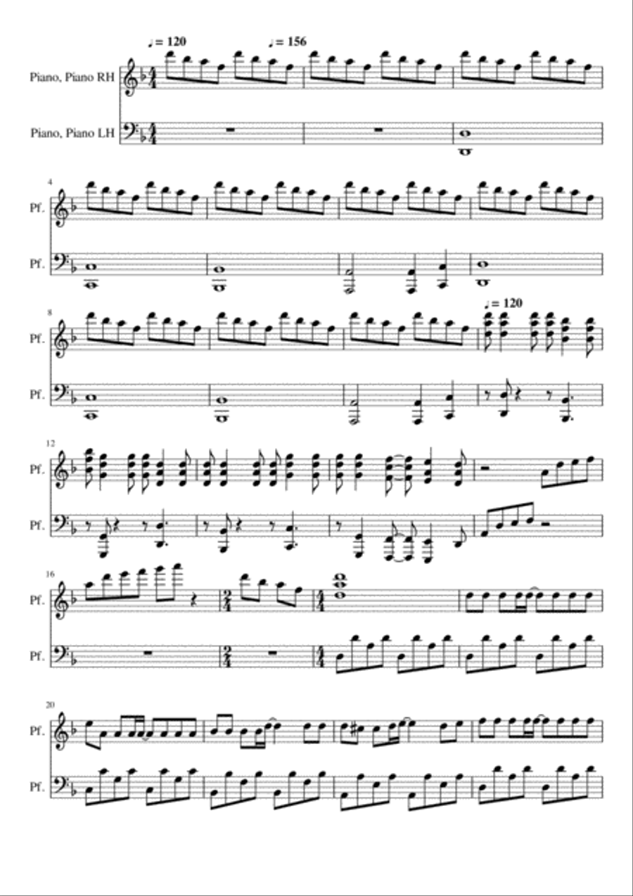 La danza dei vampiri Piano Solo scores gallery preview page 1