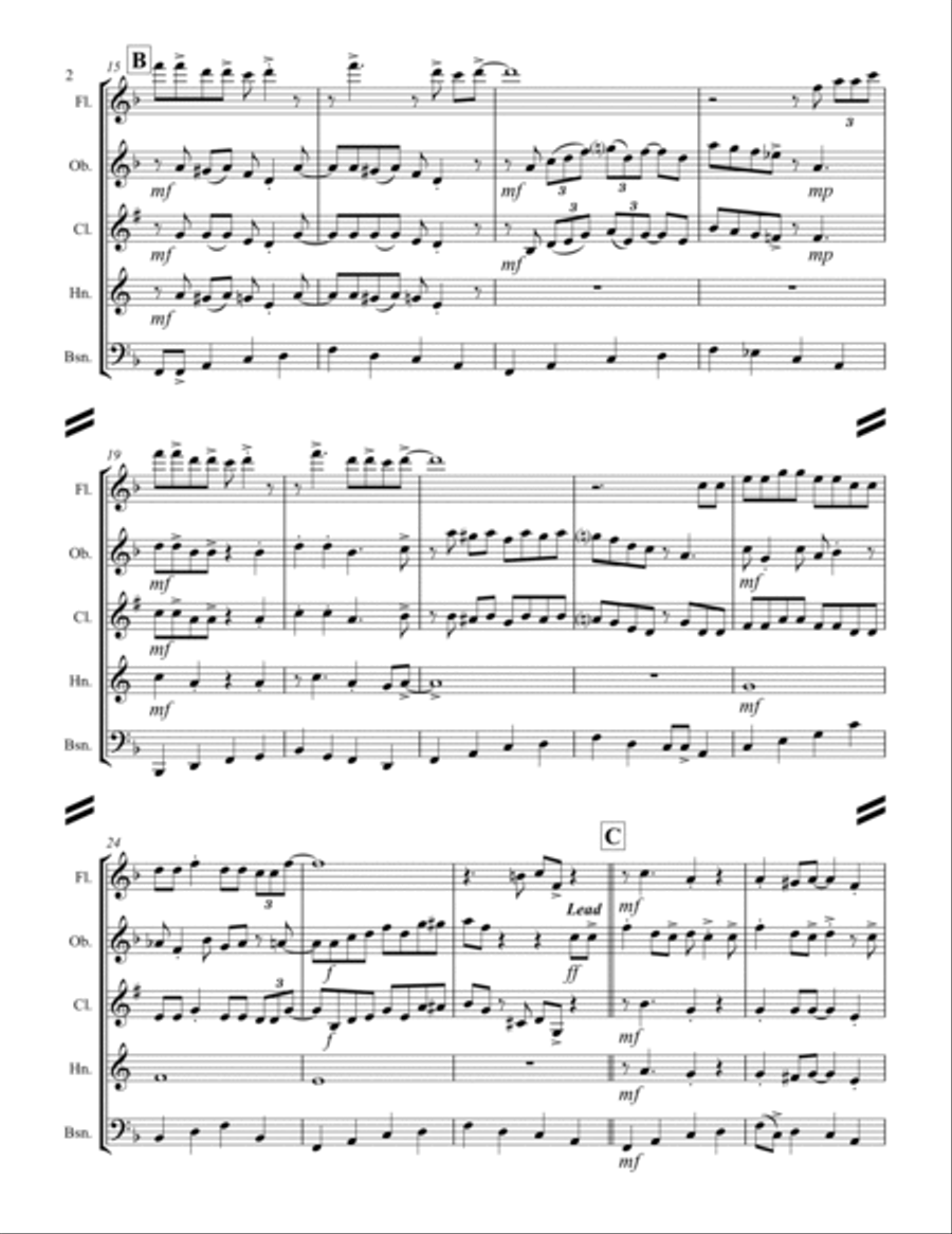 Kansas City Woodwind Quintet scores gallery preview page 3