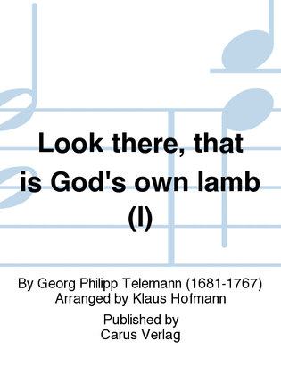 Look there, that is God's own lamb (I) (Siehe, das ist Gottes Lamm (I))