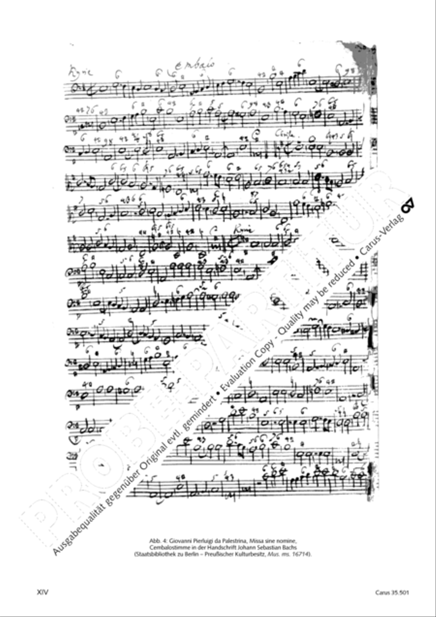 Palestrina: Masses and individual movements Score scores gallery preview page 15